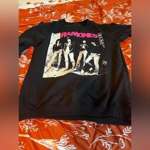 Black Ramones Graphic Sweatshirt